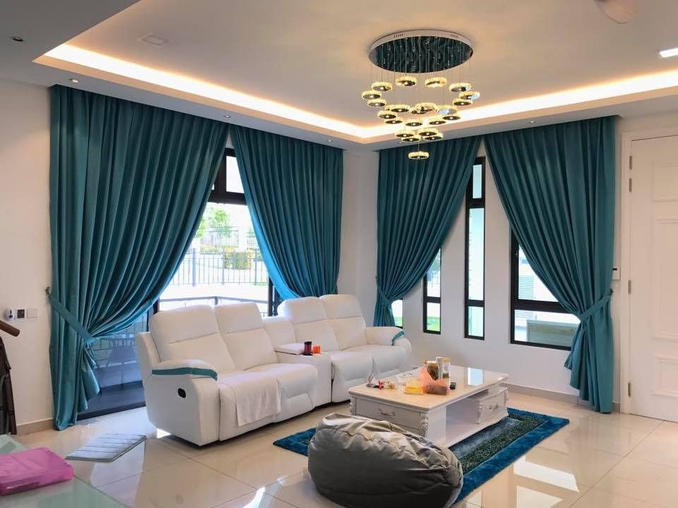 blackout curtains for living room dubai