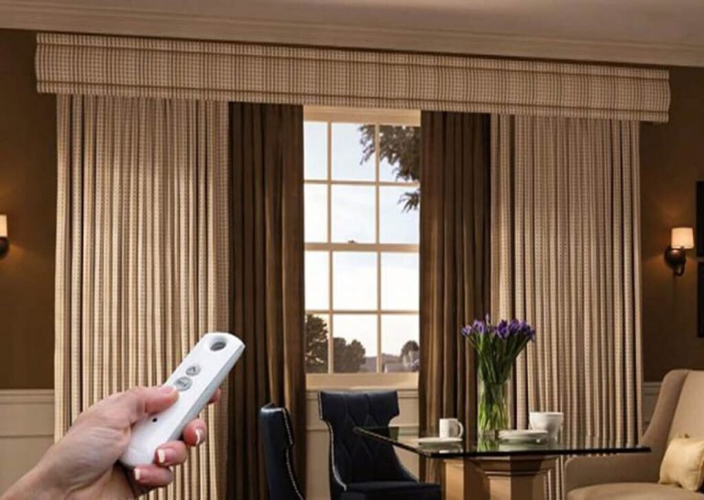 Motorized and smart curtains in Dubai with remote and app control