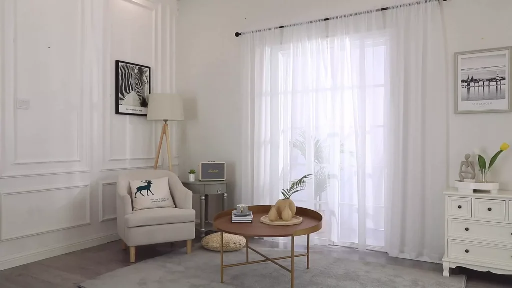 Sheer and voile curtains for soft natural light in Dubai homes