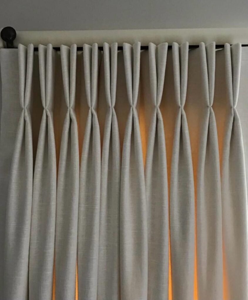 The art of pinch pleat craftsmanship in Dubai | Luxury custom curtains