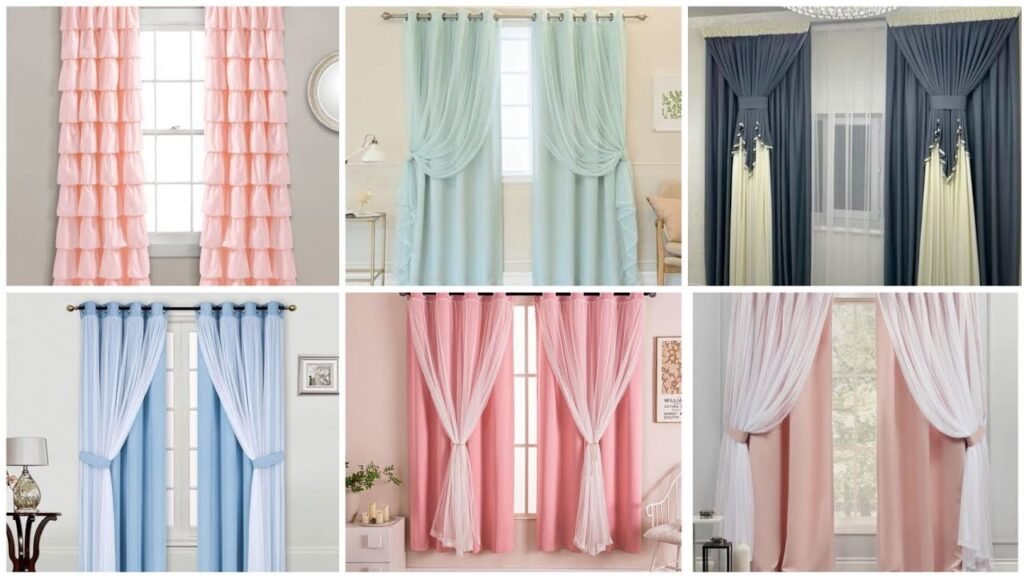 Luxury curtains for living room in Dubai