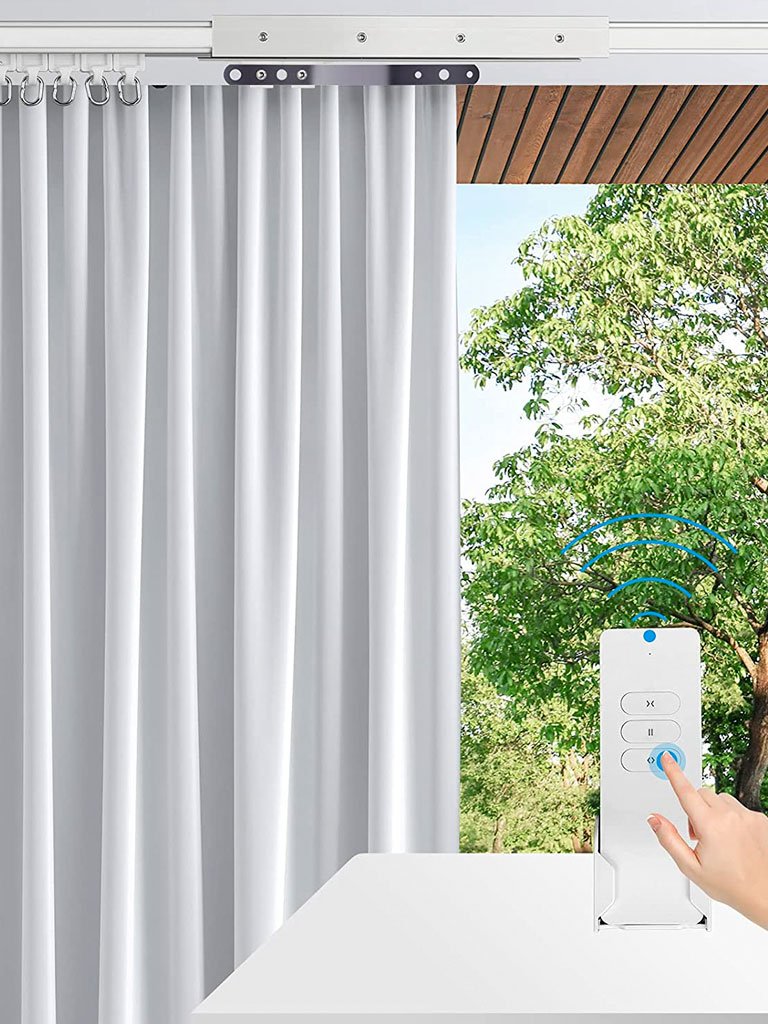 Motorized curtain systems in Dubai | Luxury smart curtains for modern homes