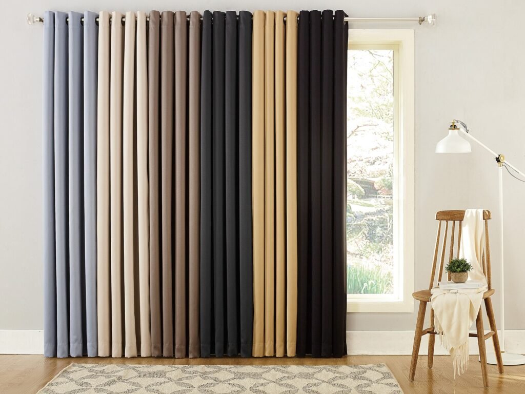 Modern wave style curtains for apartments in Dubai