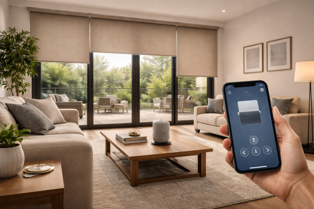 Motorized roller blinds for smart homes