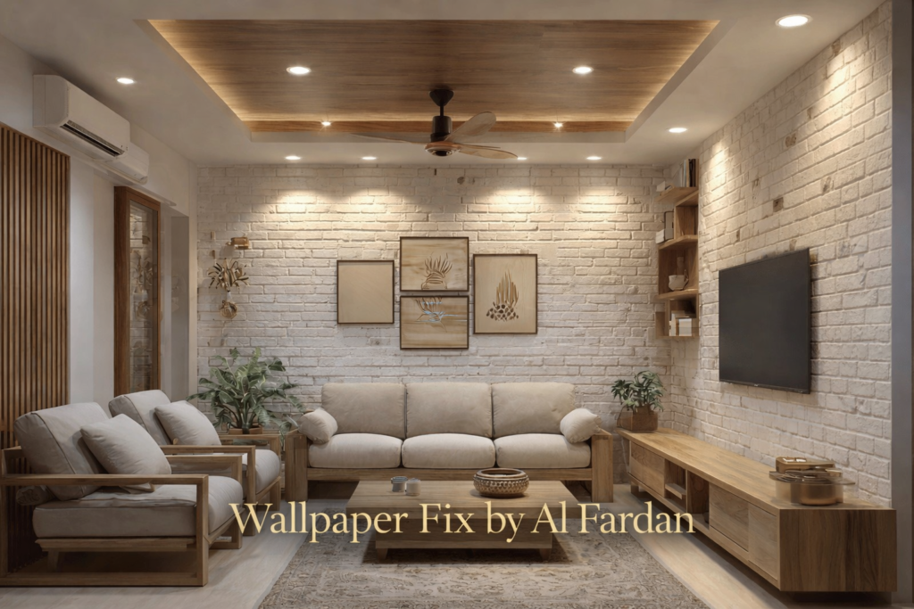 Luxury wallpaper decor in Dubai
