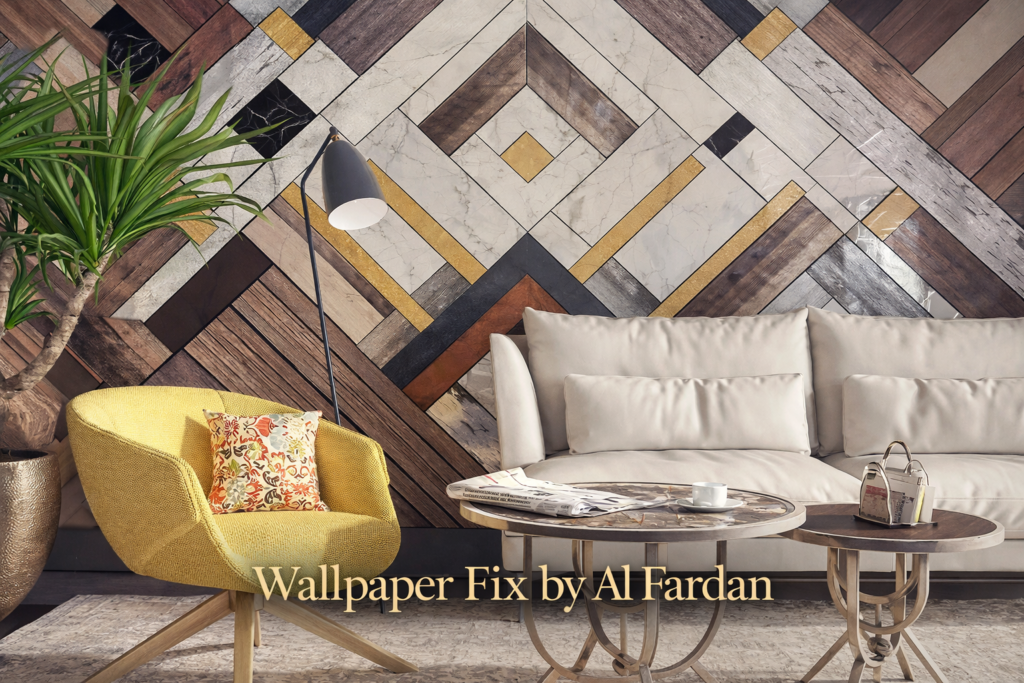 Luxury wallpaper decor in Dubai